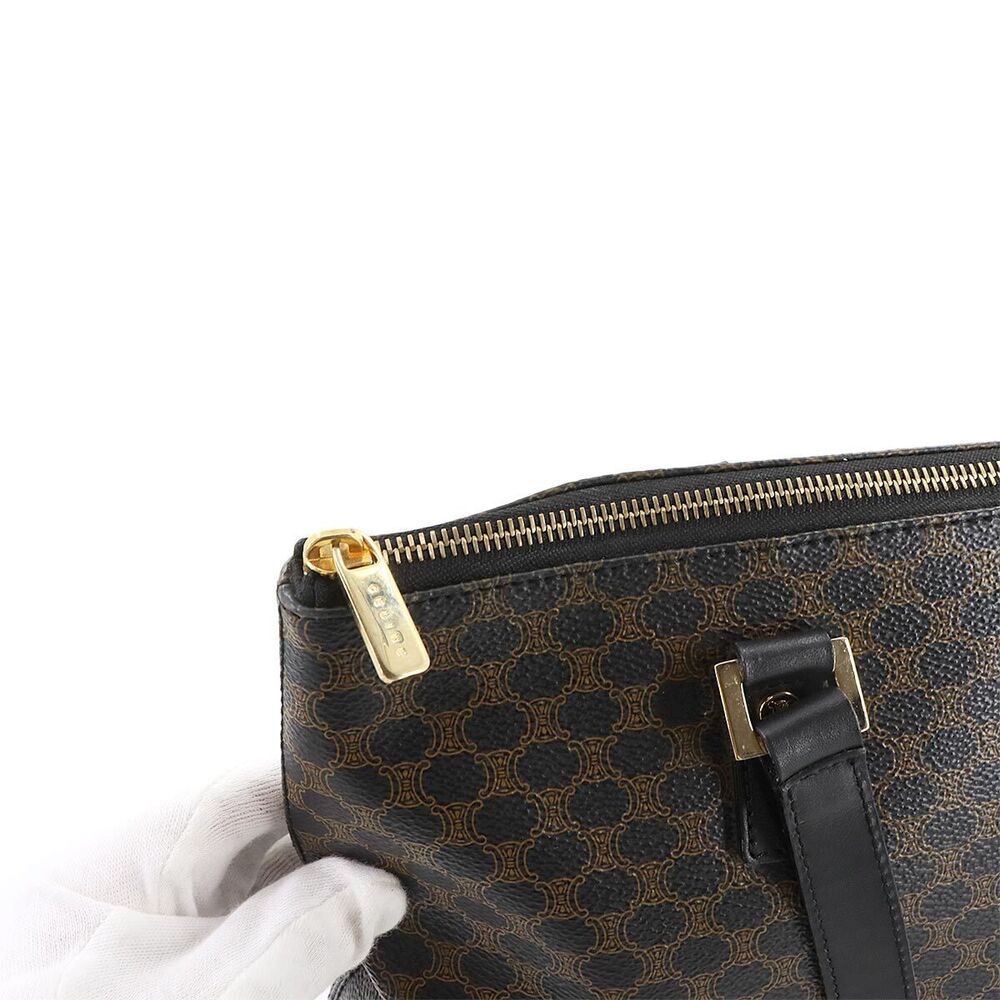 Celine Macadam Tote Bag leather black brown - Picture 8 of 9